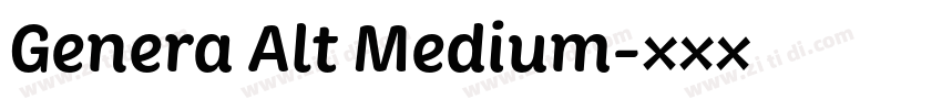 Genera Alt Medium字体转换 Genera Alt Medium字体转换